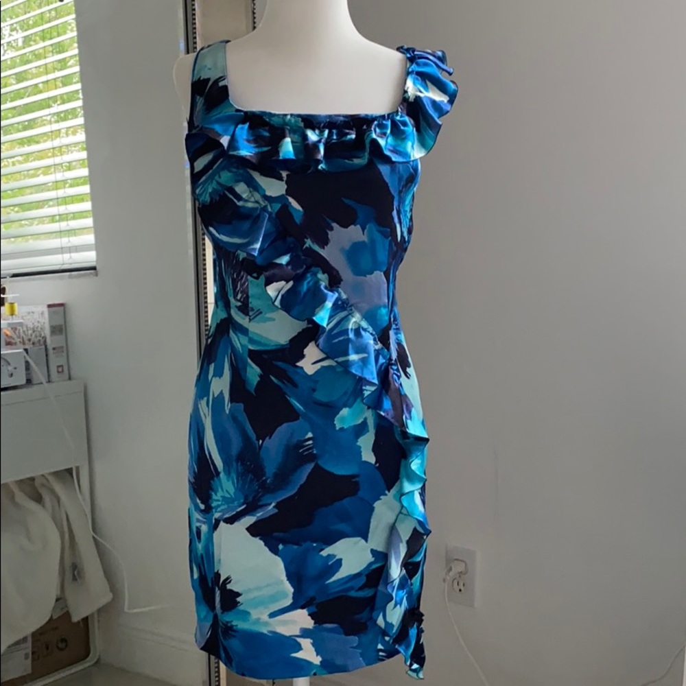 Lined custom made silky dress